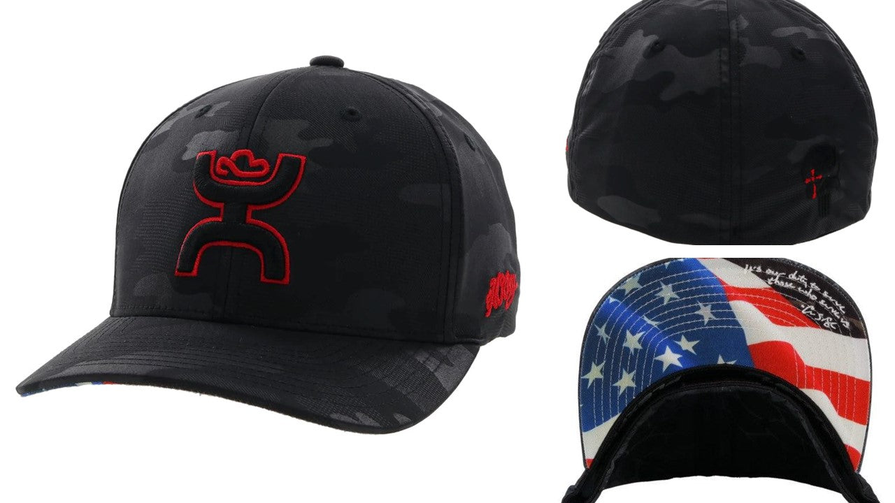 Cap-CK Hooey Black Camo